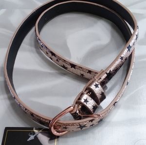 Perfect Image New York Champagne Star Belt NWT